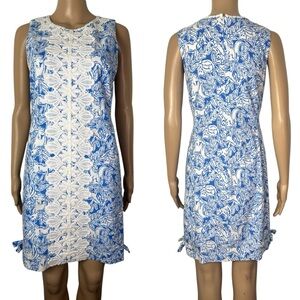 Lilly Pulitzer Melani Summer Sheath Fancy Feet Coastal Dress